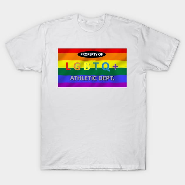 LGBTQ+ Athletic Dept T-Shirt by Battlefoxx Living Earth